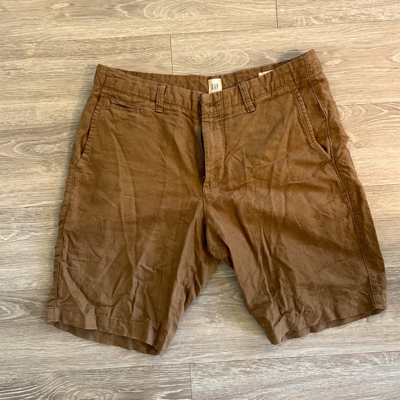 Gap men’s linen shorts, brown - Picture 1 of 3